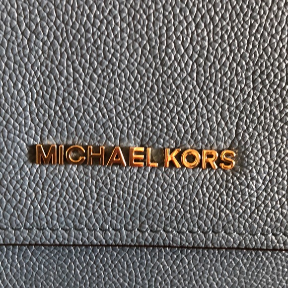 NWT Michael Kors genuine blue leather back… - Picture 2 of 4